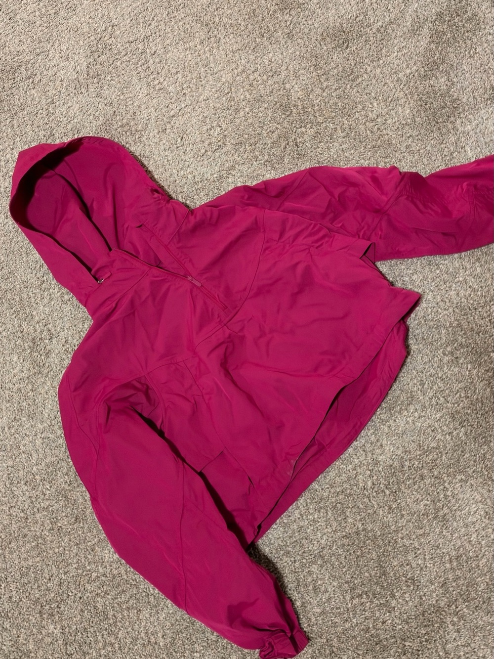 lululemon athletica rain jacket cropped in Bright Pink